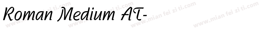 Roman Medium AT字体转换